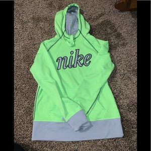 Green and gray hoodie. Only worn once! Size M